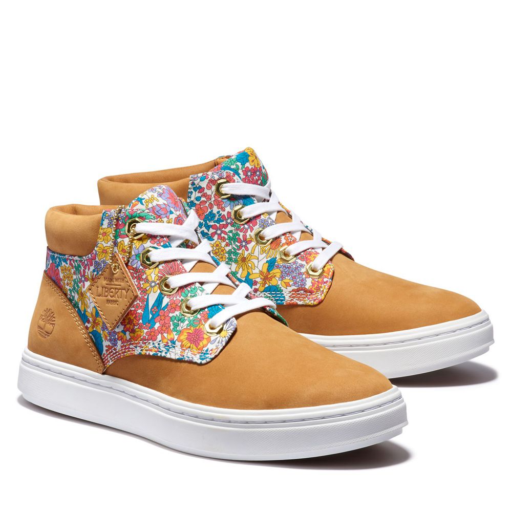 Timberland Chukka Μποτακια Γυναικεια Καφε - Bria Made With Liberty Fabric - Greece 7536901-DK